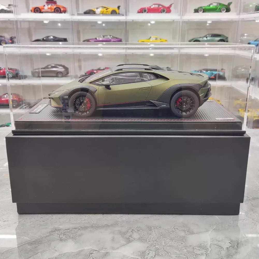 [MR Kollektion] 1:18 Lamborghini 2022 Huracan Sterrato grön modellbil harts
