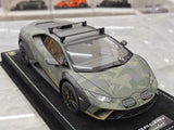 [MR Collection] 1:18 Lamborghini 2023 Huracan Sterrato Green Model Car Resin