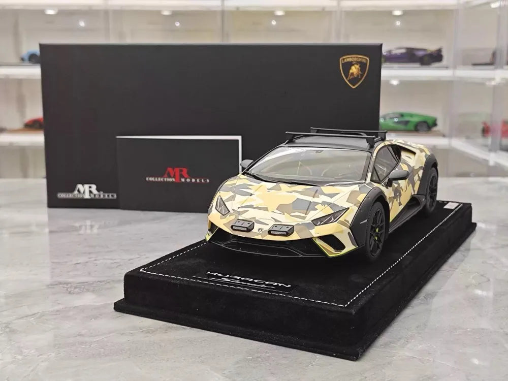 [MR Collection] 1:18 Lamborghini 2023 Huracan Sterrato Yellow Model Car Resin