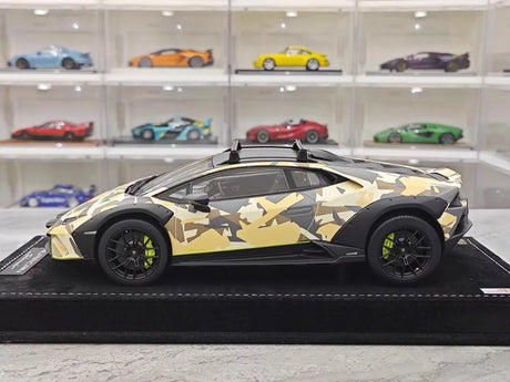 [MR Collection] 1:18 Lamborghini 2023 Huracan Sterrato Yellow Model Car Resin