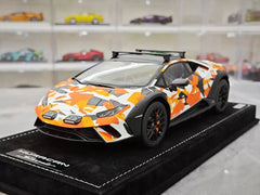 [MR Collection] 1:18 Lamborghini 2023 Huracan Sterrato Orange Model Car Resin