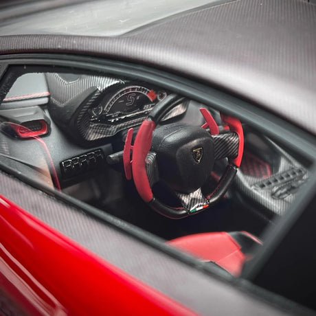 [MR collection] 1:18 Lamborghini 2023 Invencible Coupe rouge voiture miniature Resin