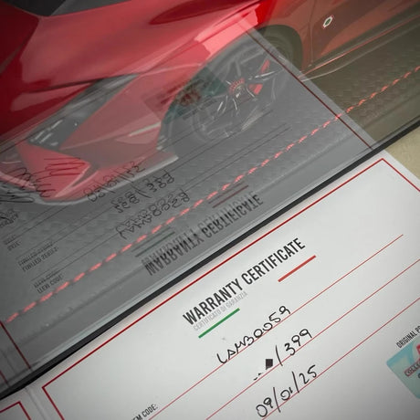 [MR collection] 1:18 Lamborghini 2023 Invencible Coupe rouge voiture miniature Resin