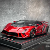 [MR Collection] 1:18 Lamborghini 2023 Invencible Coupe rosso modellino di auto resina
