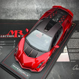 [MR Collection] 1:18 Lamborghini 2023 Invencible Coupe rosso modellino di auto resina
