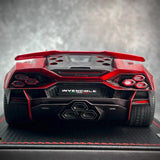 [MR Collection] 1:18 Lamborghini 2023 Invencible Coupe rosso modellino di auto resina