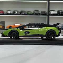 [MR Collection] 1:18 Lamborghini 2024 Huracán STO 10th Anniversary edizione modellino di auto resina