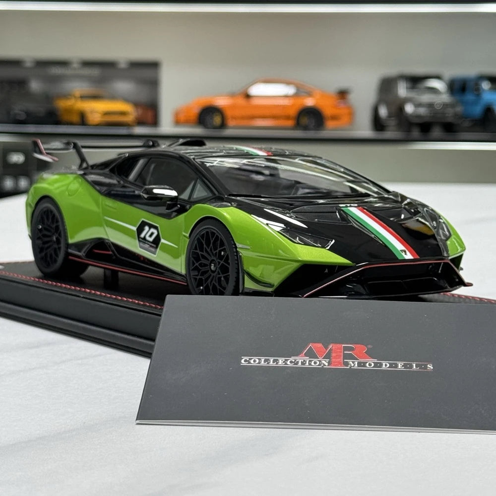 [MR Collection] 1:18 Lamborghini 2024 Huracán STO 10th Anniversary edizione modellino di auto resina