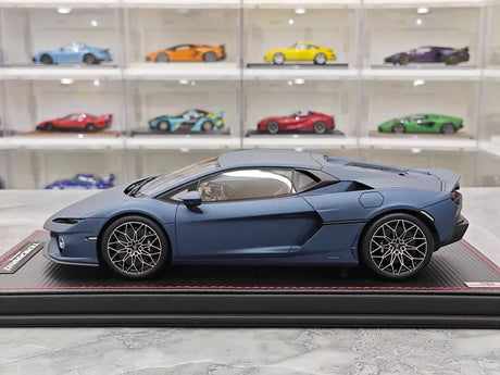 [MR Collection] 1:18 Lamborghini 2024 Temerario AP Blue Model Car Resin