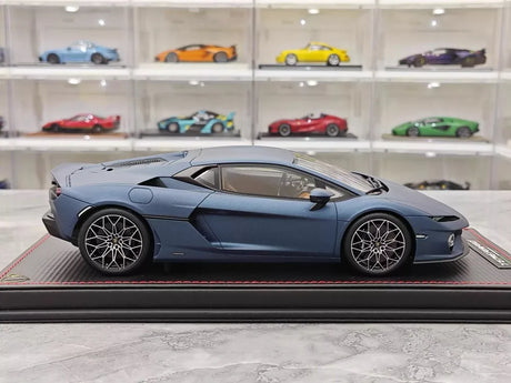 [MR Collection] 1:18 Lamborghini 2024 Temerario AP Blue Model Car Resin