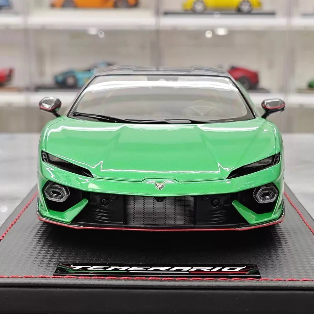 [MR Collection] 1:18 Lamborghini 2024 Temerario AP Green Model Car Resin