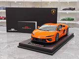 [MR Collection] 1:18 Lamborghini 2024 Temerario AP arancione modellino di auto resina
