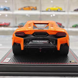 [MR Collection] 1:18 Lamborghini 2024 Temerario AP arancione modellino di auto resina