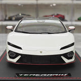[MR Collection] 1:18 Lamborghini 2024 Temerario AP bianco modellino di auto resina