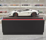 [MR Collection] 1:18 Lamborghini 2024 Temerario AP bianco modellino di auto resina