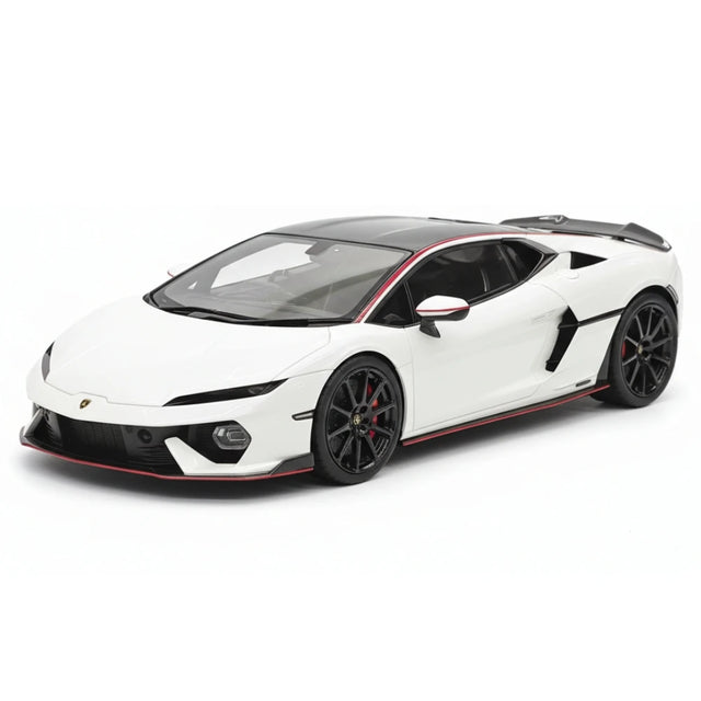 [MR Collection] 1:18 Lamborghini 2024 Temerario AP bianco modellino di auto resina