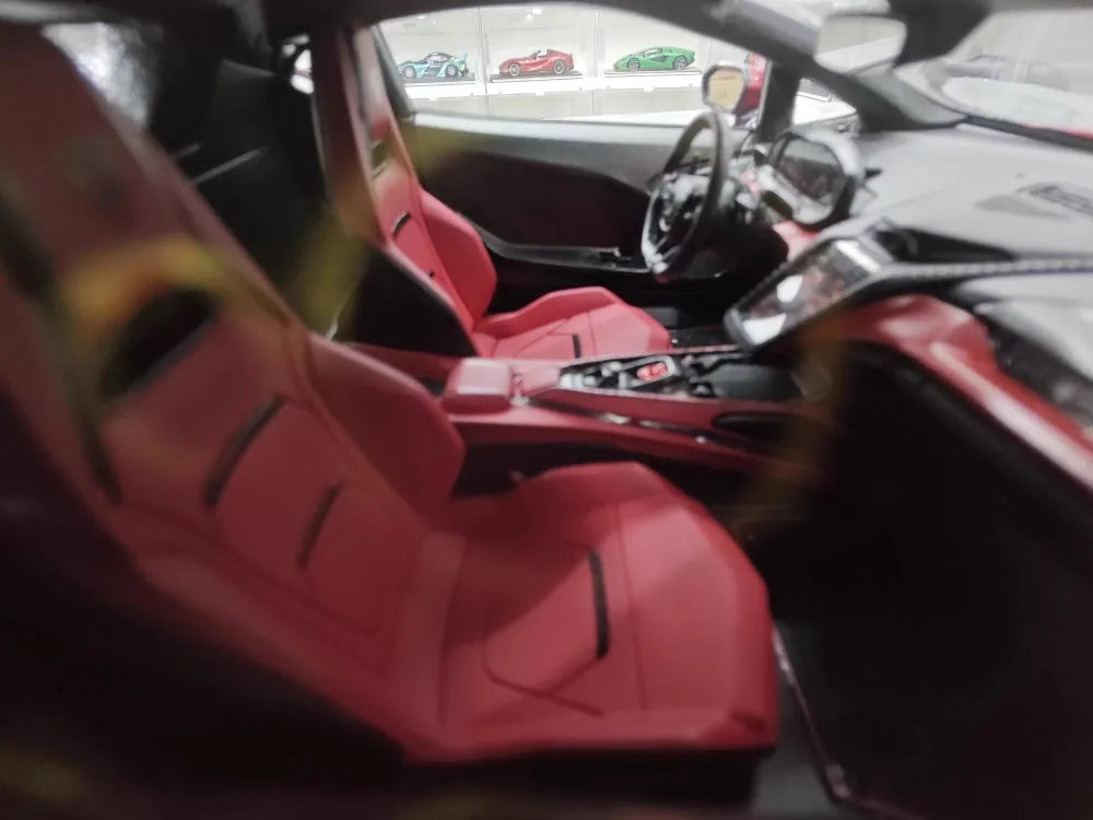 [MR Collection] 1:18 Lamborghini 2024 Temerario Red Model Car Resin