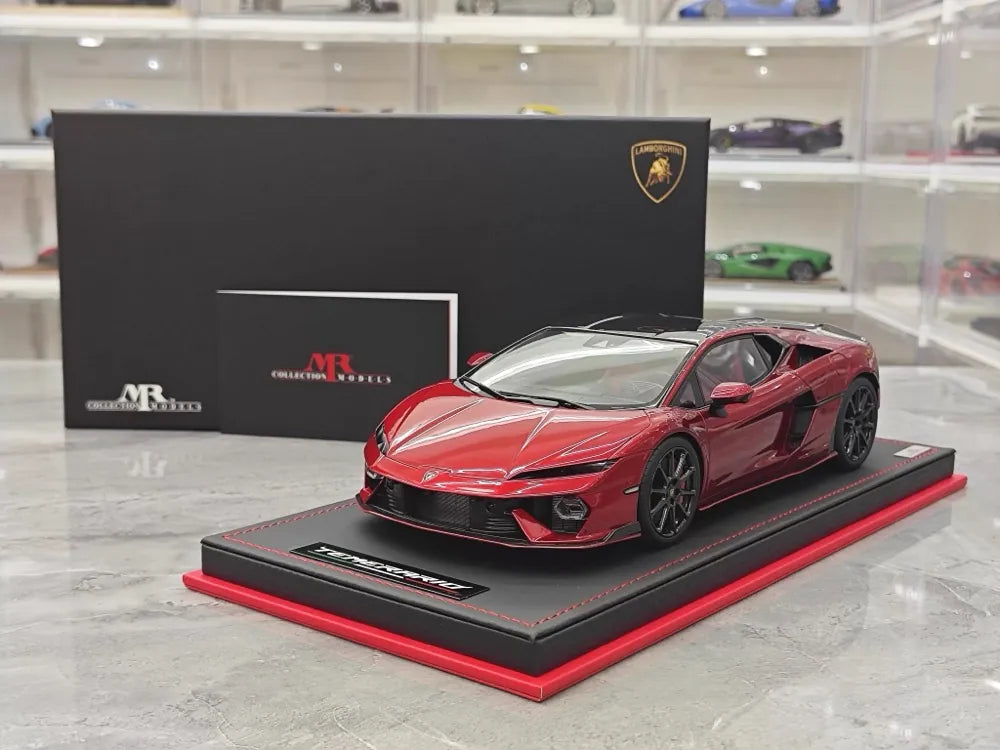 [MR Collection] 1:18 Lamborghini 2024 Temerario Red Model Car Resin