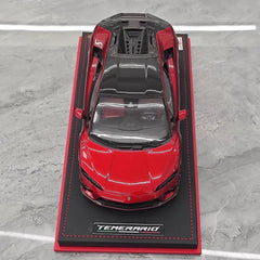 [MR Collection] 1:18 Lamborghini 2024 Temerario rosso modellino di auto resina