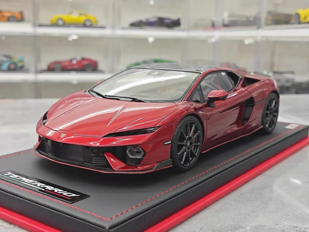 [MR Collection] 1:18 Lamborghini 2024 Temerario Red Model Car Resin