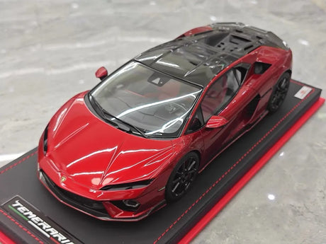 [MR Collection] 1:18 Lamborghini 2024 Temerario Red Model Car Resin