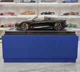 [MR Collection] 1:18 Bugatti W16 Mistral Roadster Black Model Car Resin