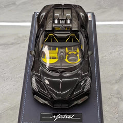 [MR Collection] 1:18 Bugatti W16 Mistral Roadster Black Model Car Resin