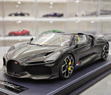 [MR Collection] 1:18 Bugatti W16 Mistral Roadster Black Model Car Resin