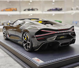[MR Collection] 1:18 Bugatti W16 Mistral Roadster Black Model Car Resin