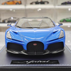 [MR Collection] 1:18 Bugatti W16 Mistral Roadster Blue Model Car Resin