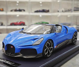 [MR Collection] 1:18 Bugatti W16 Mistral Roadster Blue Model Car Resin