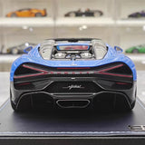 [MR Collection] 1:18 Bugatti W16 Mistral Roadster Blue Model Car Resin