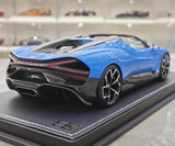 [MR Collection] 1:18 Bugatti W16 Mistral Roadster Blue Model Car Resin