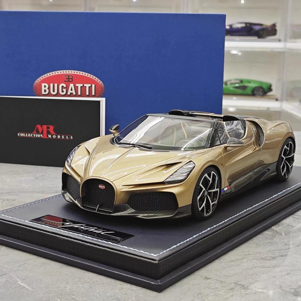 [MR Collection] 1:18 Bugatti W16 Mistral Roadster ゴールド モデルカー レジン