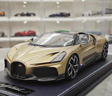 [MR Collection] 1:18 Bugatti W16 Mistral Roadster Gold Model Car Resin