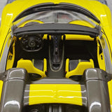 [MR Collection] 1:18 Bugatti W16 Mistral Roadster Yellow Model Car Resin