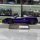 [MR Collection] 1:18 Ferrari 2018 488 Pista Purple Model Car Resin