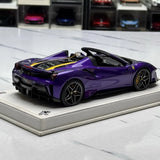 [MR Collection] 1:18 Ferrari 2018 488 Pista Purple Model Car Resin