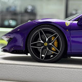 [MR Collection] 1:18 Ferrari 2018 488 Pista Purple Model Car Resin