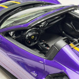 [MR Collection] 1:18 Ferrari 2018 488 Pista Purple Model Car Resin