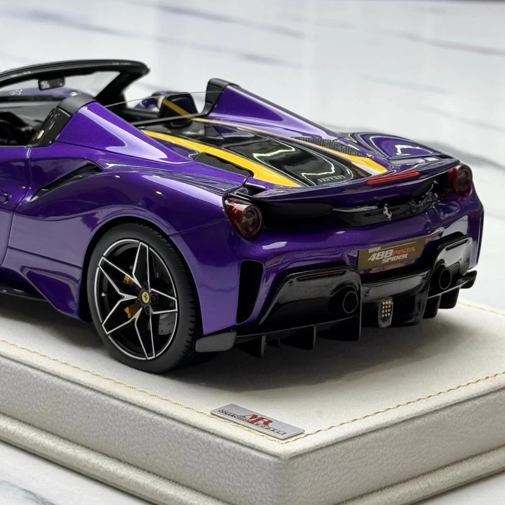[MR Collection] 1:18 Ferrari 2018 488 Pista Purple Model Car Resin