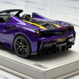 [MR Collection] 1:18 Ferrari 2018 488 Pista Purple Model Car Resin