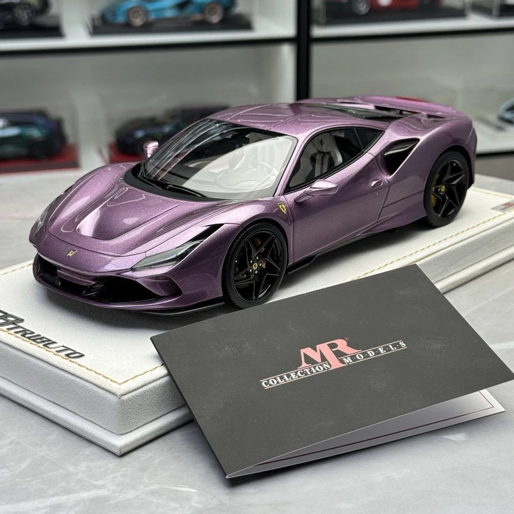 [MR Collection] 1:18 Ferrari 2019 F8 Tributo Purple Model Car Resin