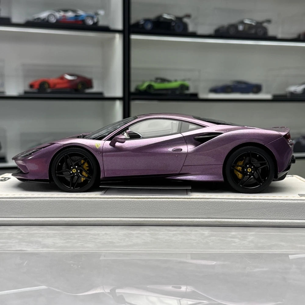 [MR Collection] 1:18 Ferrari 2019 F8 Tributo Purple Model Car Resin