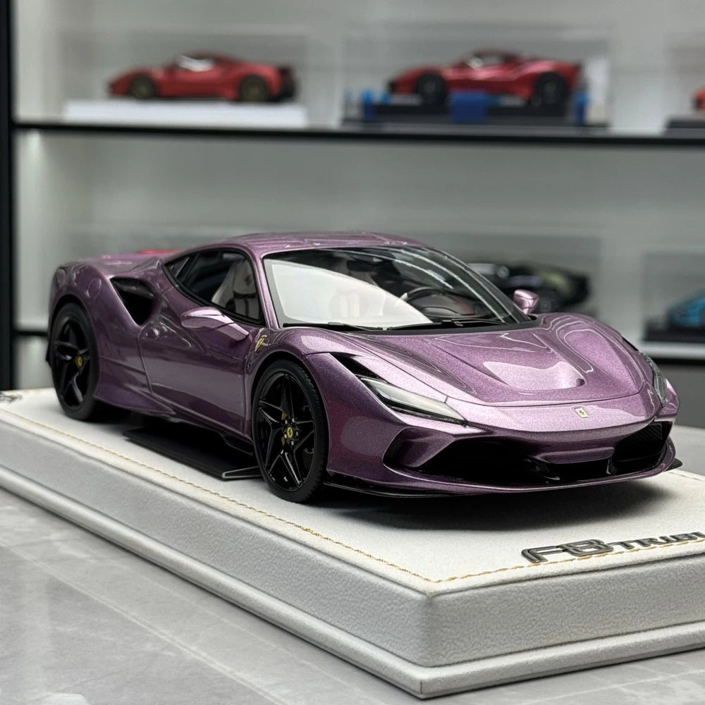 [MR Collection] 1:18 Ferrari 2019 F8 Tributo Purple Model Car Resin