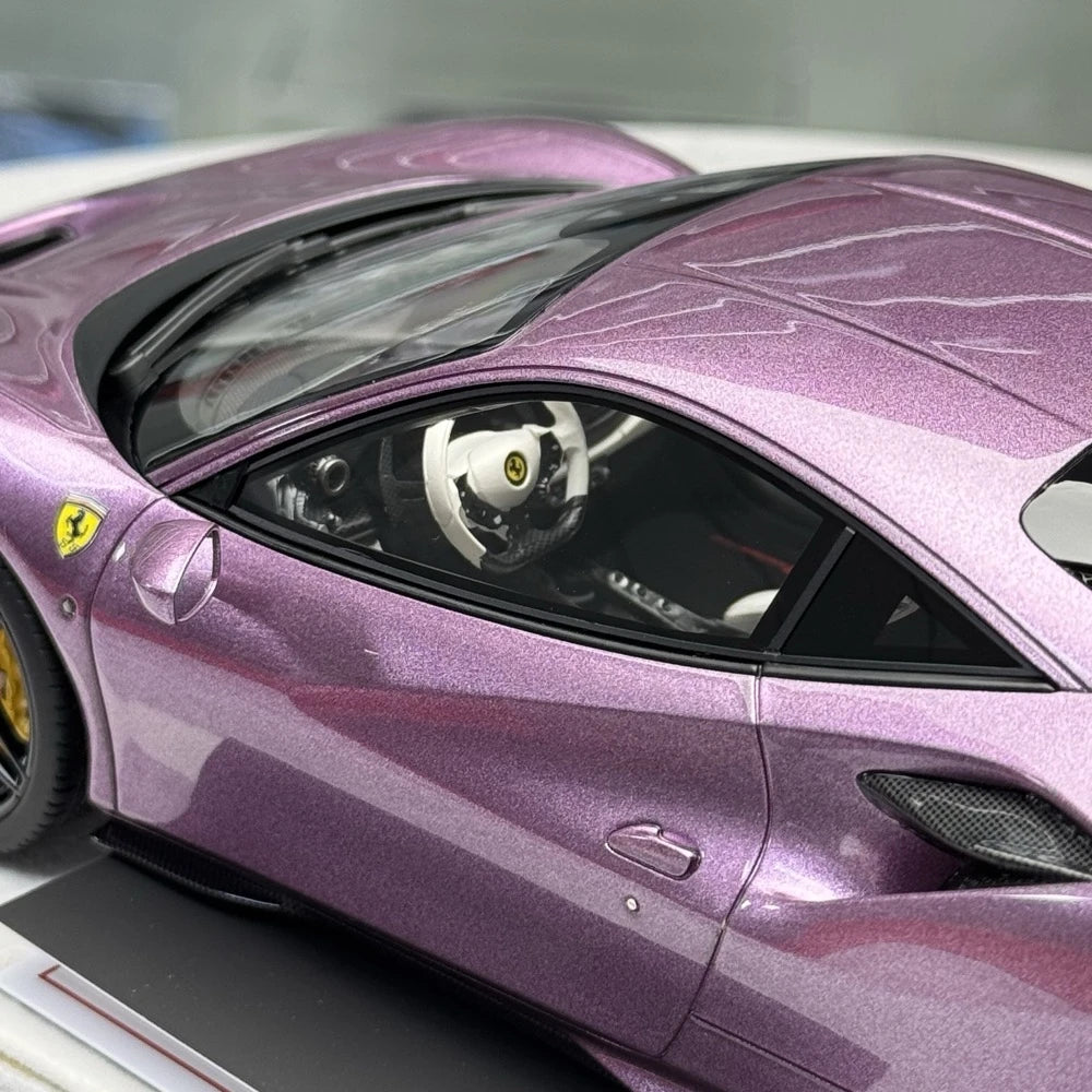 [MR Collection] 1:18 Ferrari 2019 F8 Tributo Purple Model Car Resin