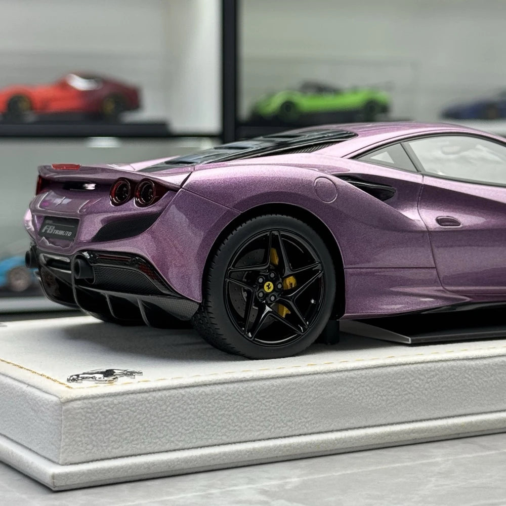 [MR Collection] 1:18 Ferrari 2019 F8 Tributo Purple Model Car Resin