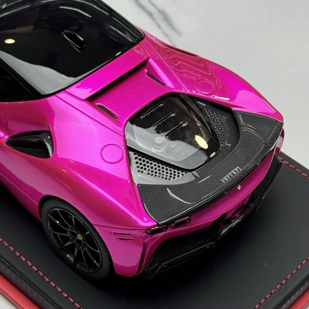 [MR Collection] 1:18 Ferrari 2019 SF90 Stradale Purple Model Car Resin