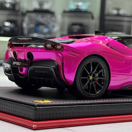 [MR Collection] 1:18 Ferrari 2019 SF90 Stradale paars modelauto Hars