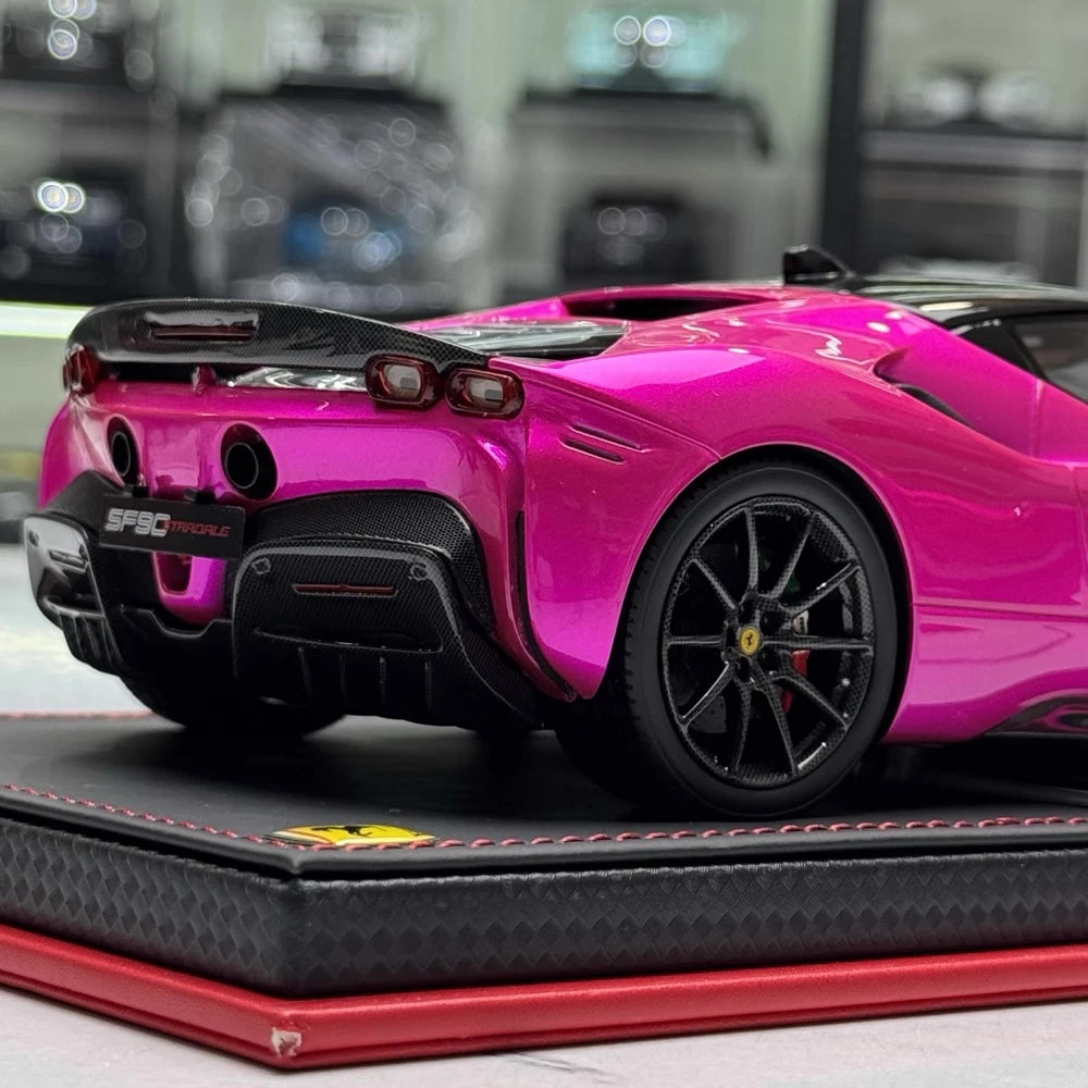 [MR Collection] 1:18 Ferrari 2019 SF90 Stradale Purple Model Car Resin